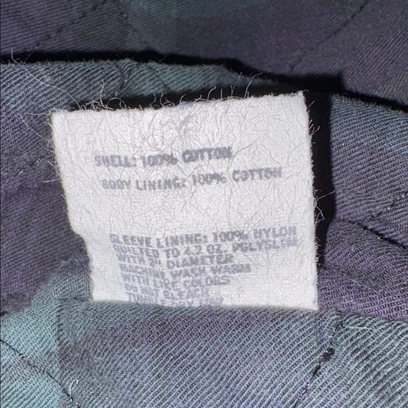 Vintage 90’s J. Crew Quilted Plaid Lining Denim Trucker Jacket Giant Tag Era - Picture 12 of 12